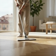 Rengöra parkettgolv: Den ultimata guiden för ett hållbart hem 2026 – Hero Image Rengöra parkettgolv: Den ultimata guiden för ett hållbart hem 2026