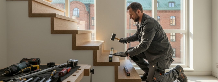 Renovera trappa själv eller anlita firma? Guide för 2026